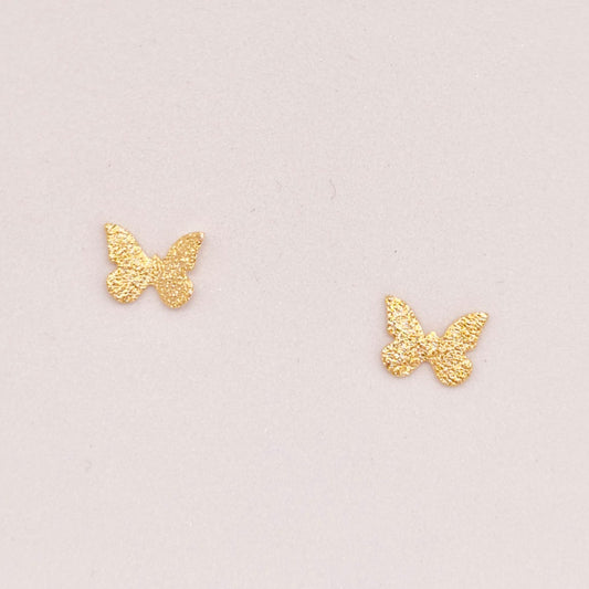 Brinco borboleta escovada