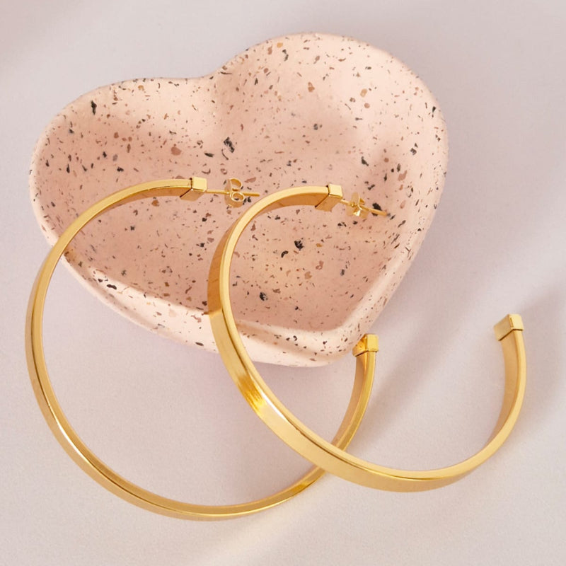 Argola grande ponta quadrado