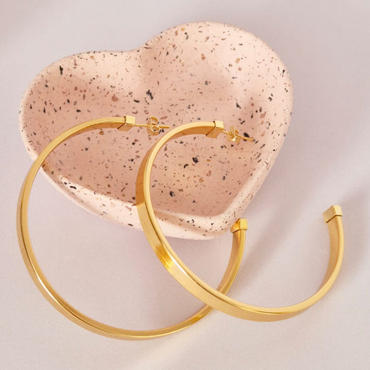 Argola grande ponta quadrado